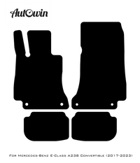 Dark Blue Floor Mats For Mercedes Benz E-Class A238 Convertible (2017-2023) | Limited Edition - AutoWin
