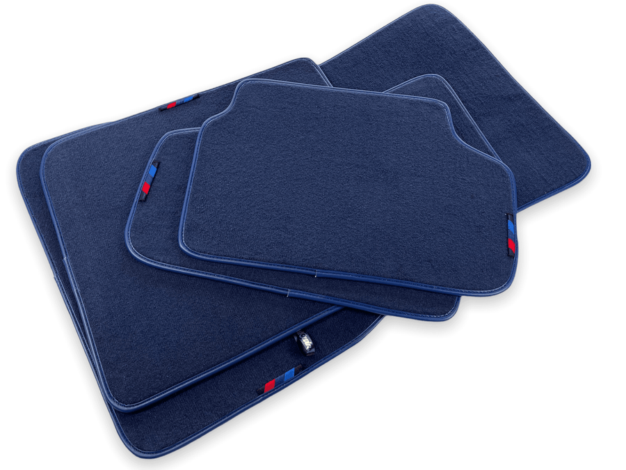 Dark Blue Mats For BMW 3 Series E30 4-doors Sedan With M Package - AutoWin