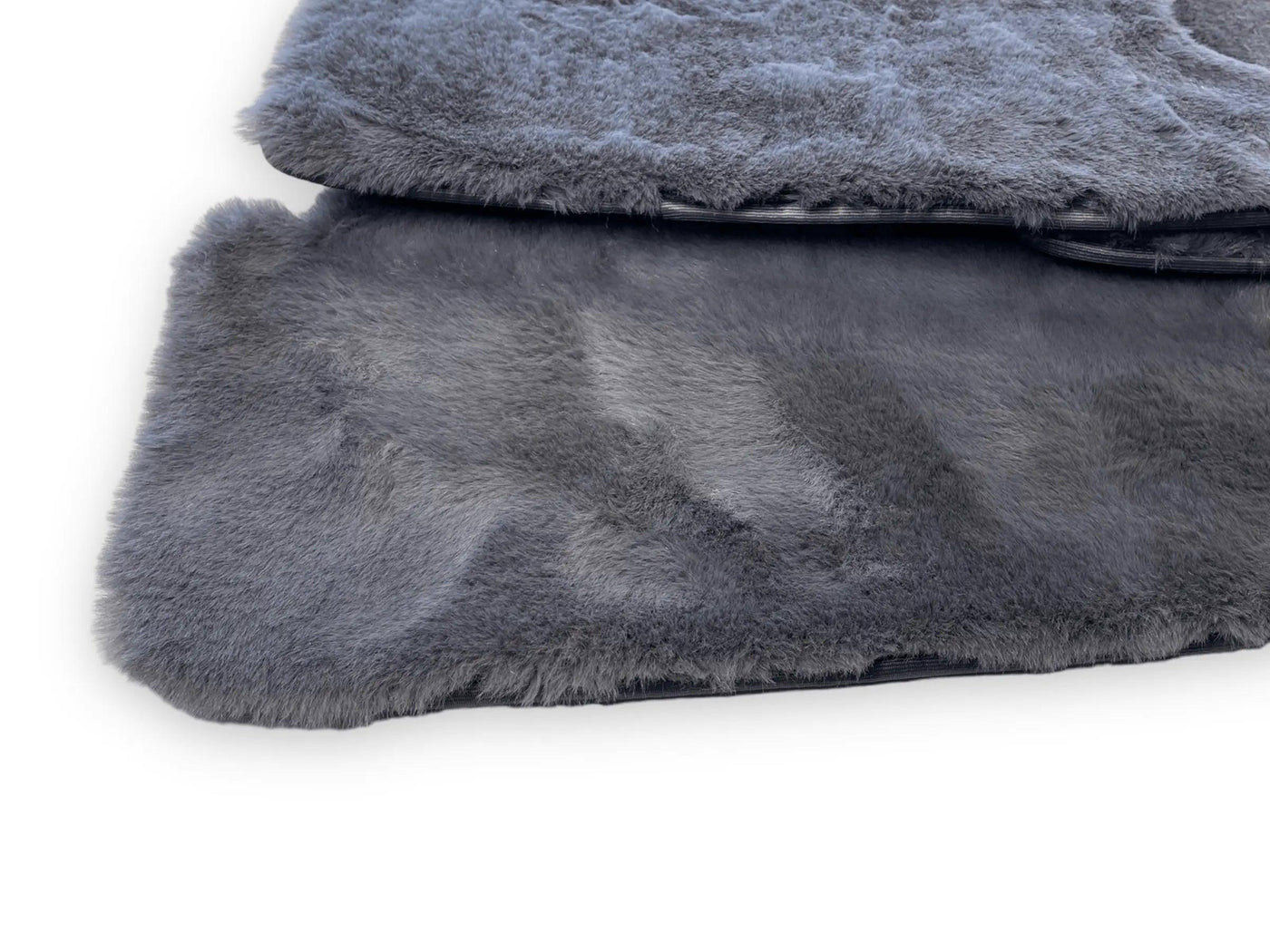 Dark Gray Sheepskin Floor Mats For Bentley Mulsanne (2010-2020) Design Brand - AutoWin