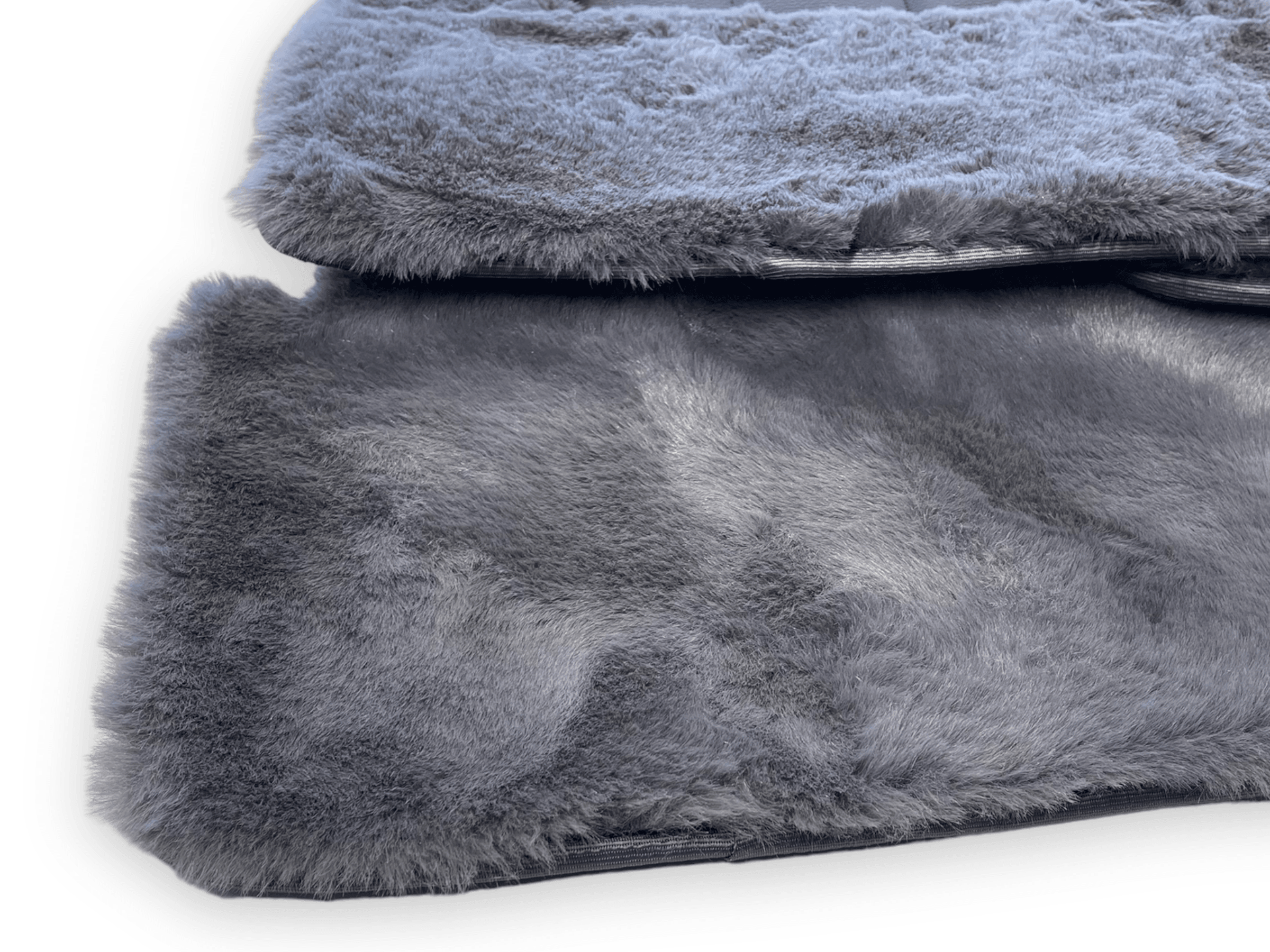 Dark Gray Sheepskin Floor Mats For Rolls Royce Shadow 1965-1977 Er56 Design Brand - AutoWin