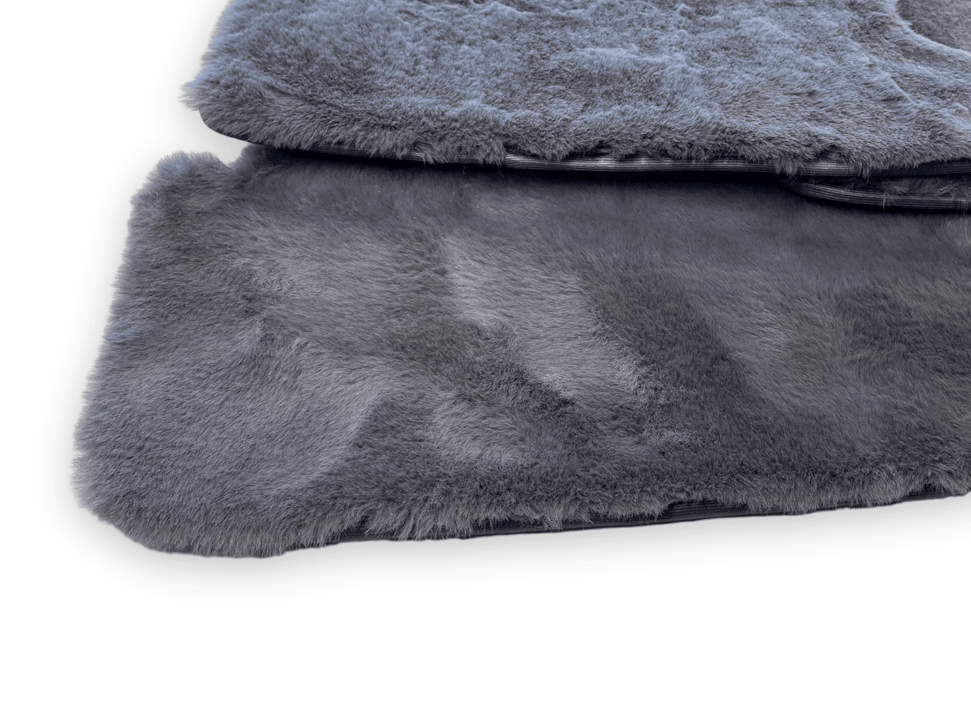 Dark Gray Sheepskin Floor Mats For Rolls Royce Wraith 2013-2023 Er56 Design - AutoWin