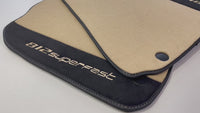 Beige Floor Mats For Ferrari 812 Superfast With Alcantara Leather