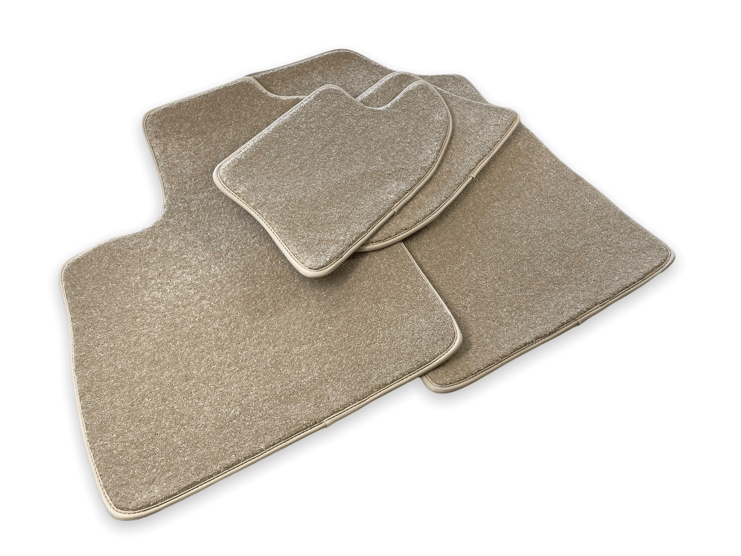 Floor Mats For Bentley Continental GT Beige Luxury Quality 2003–2011 - AutoWin