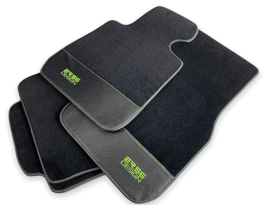 Floor Mats For BMW 2 Series F22 Carbon Leather Er56 Design - AutoWin