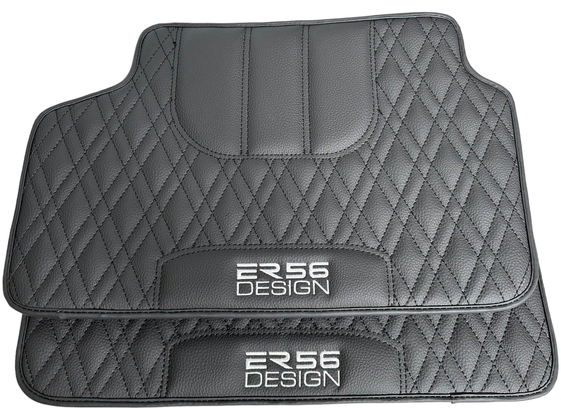 Floor Mats For BMW 2 Series G42 2-door Coupe Black Leather Er56 Design - AutoWin