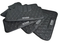 Floor Mats For BMW 5 Series F10 Black Leather Er56 Design - AutoWin