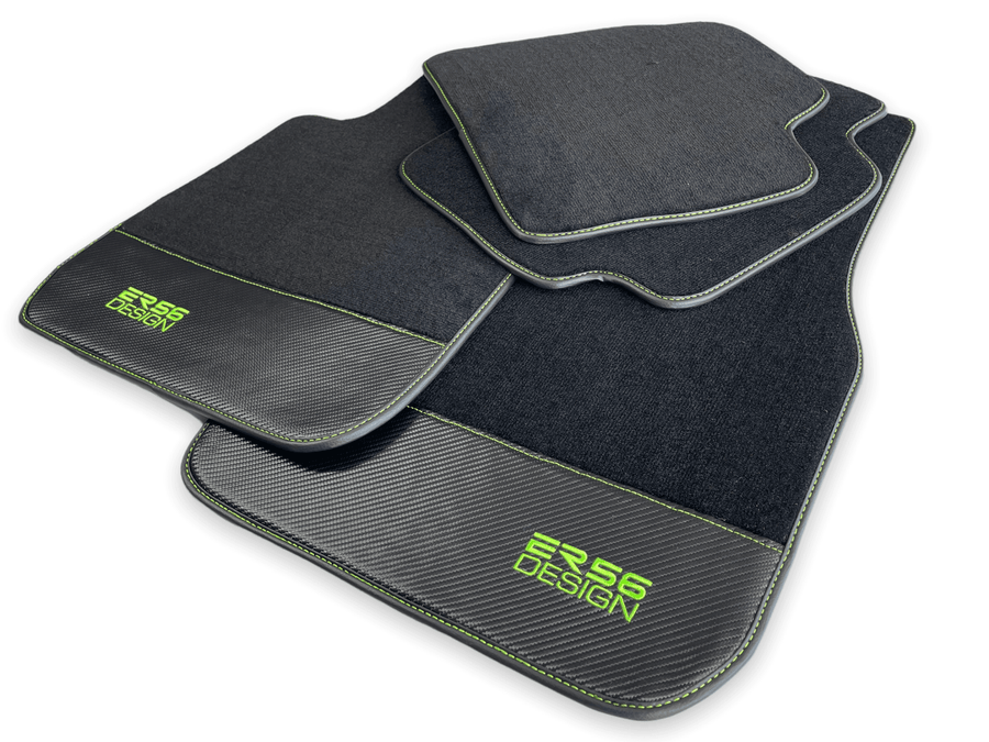Floor Mats For BMW 5 Series F11 5-doors Wagon Carbon Leather Er56 Design - AutoWin