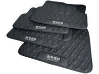 Floor Mats For BMW 7 Series E32 Black Leather Er56 Design - AutoWin