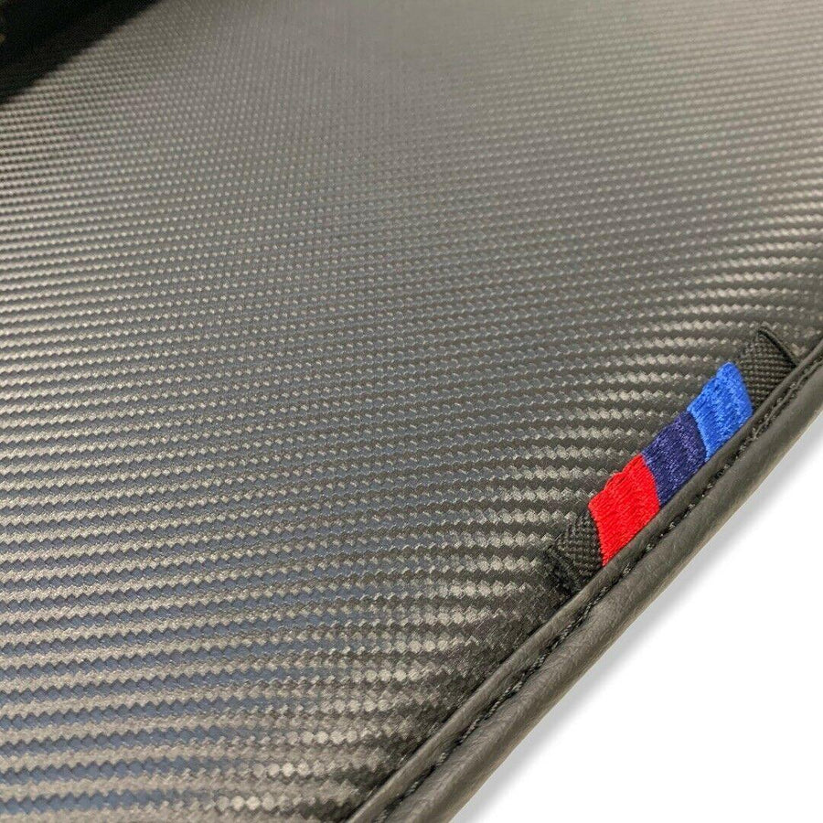 Floor Mats For BMW 7 Series E38 Autowin Brand Carbon Fiber Leather - AutoWin
