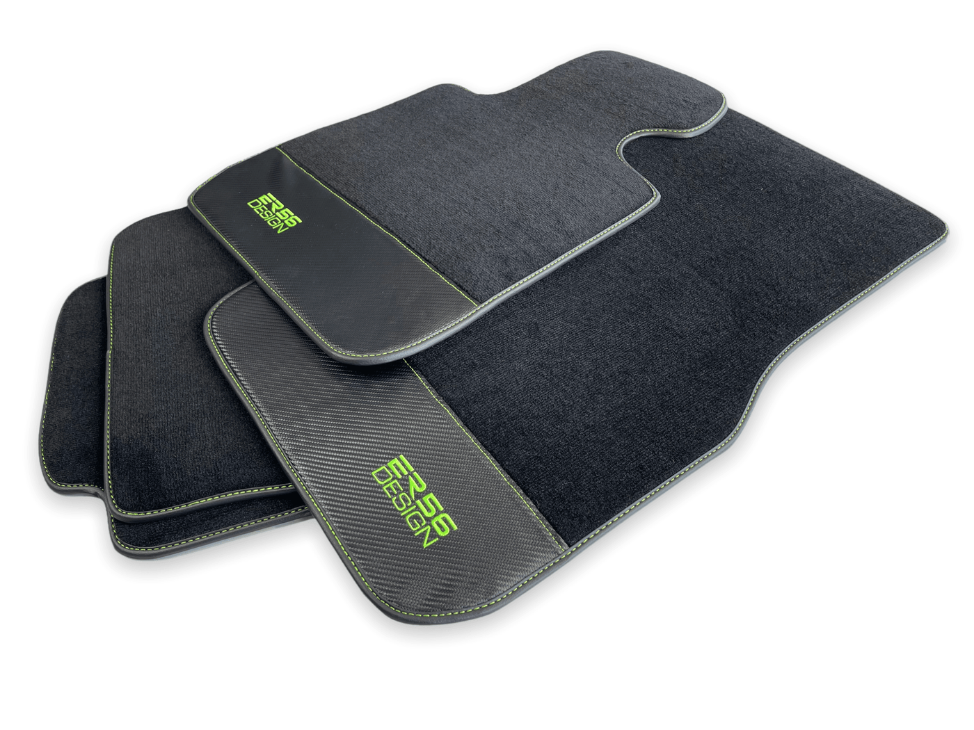 Floor Mats For BMW 7 Series F02 Carbon Leather Er56 Design - AutoWin