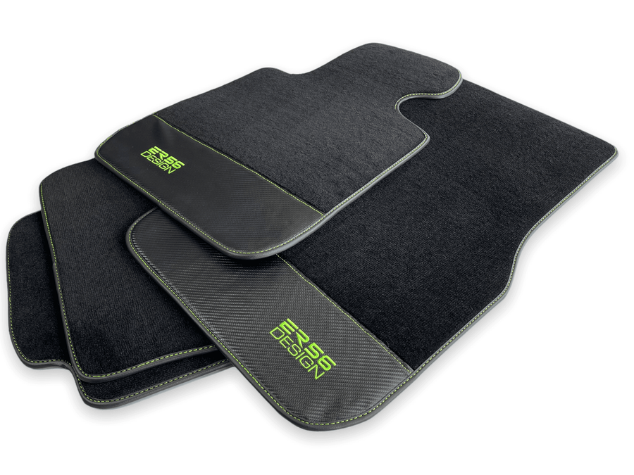 Floor Mats For BMW 8 Series E31 2-door Coupe Carbon Leather Er56 Design - AutoWin