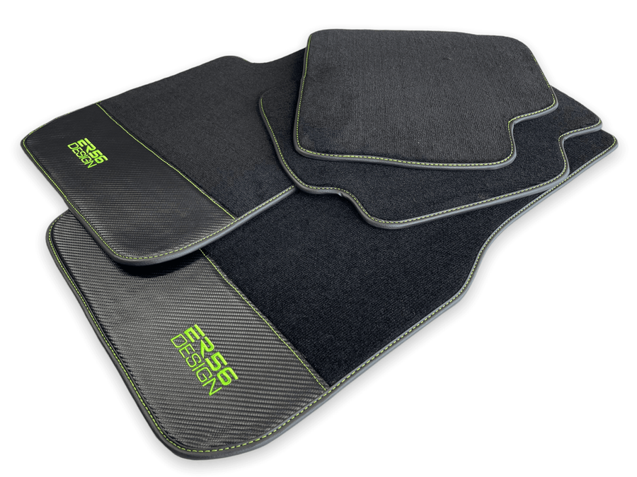 Floor Mats For BMW 8 Series Gran Coupe G16 Carbon Leather Er56 Design - AutoWin