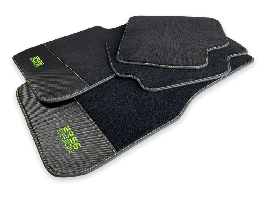 Floor Mats For BMW 8 Series Gran Coupe G16 Carbon Leather Er56 Design - AutoWin