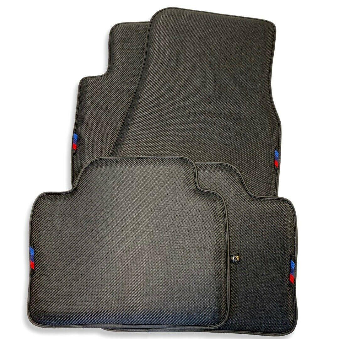 Floor Mats For BMW M4 G83 Convertible Autowin Brand Carbon Fiber Leather - AutoWin