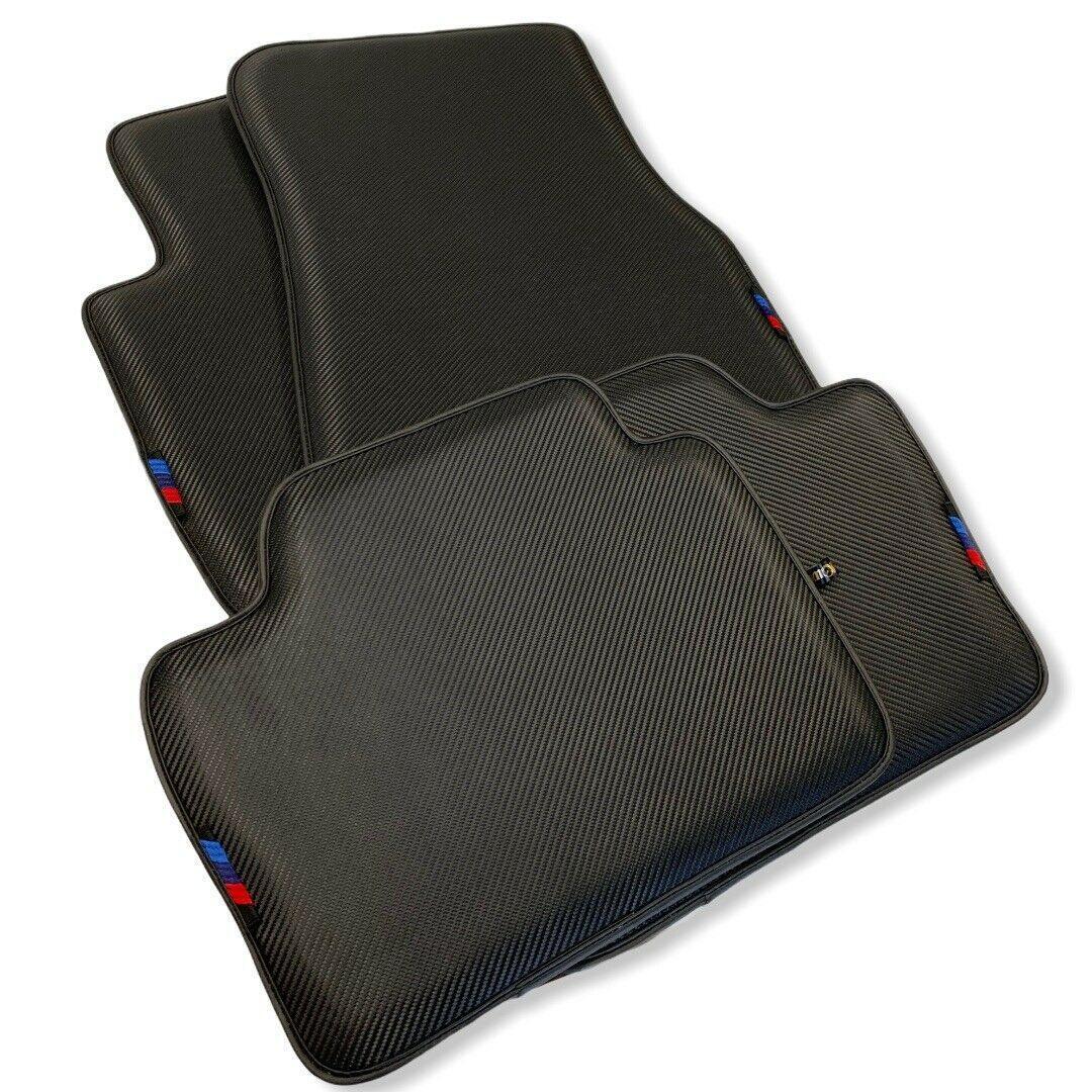 Floor Mats For BMW M5 E34 Autowin Brand Carbon Fiber Leather - AutoWin