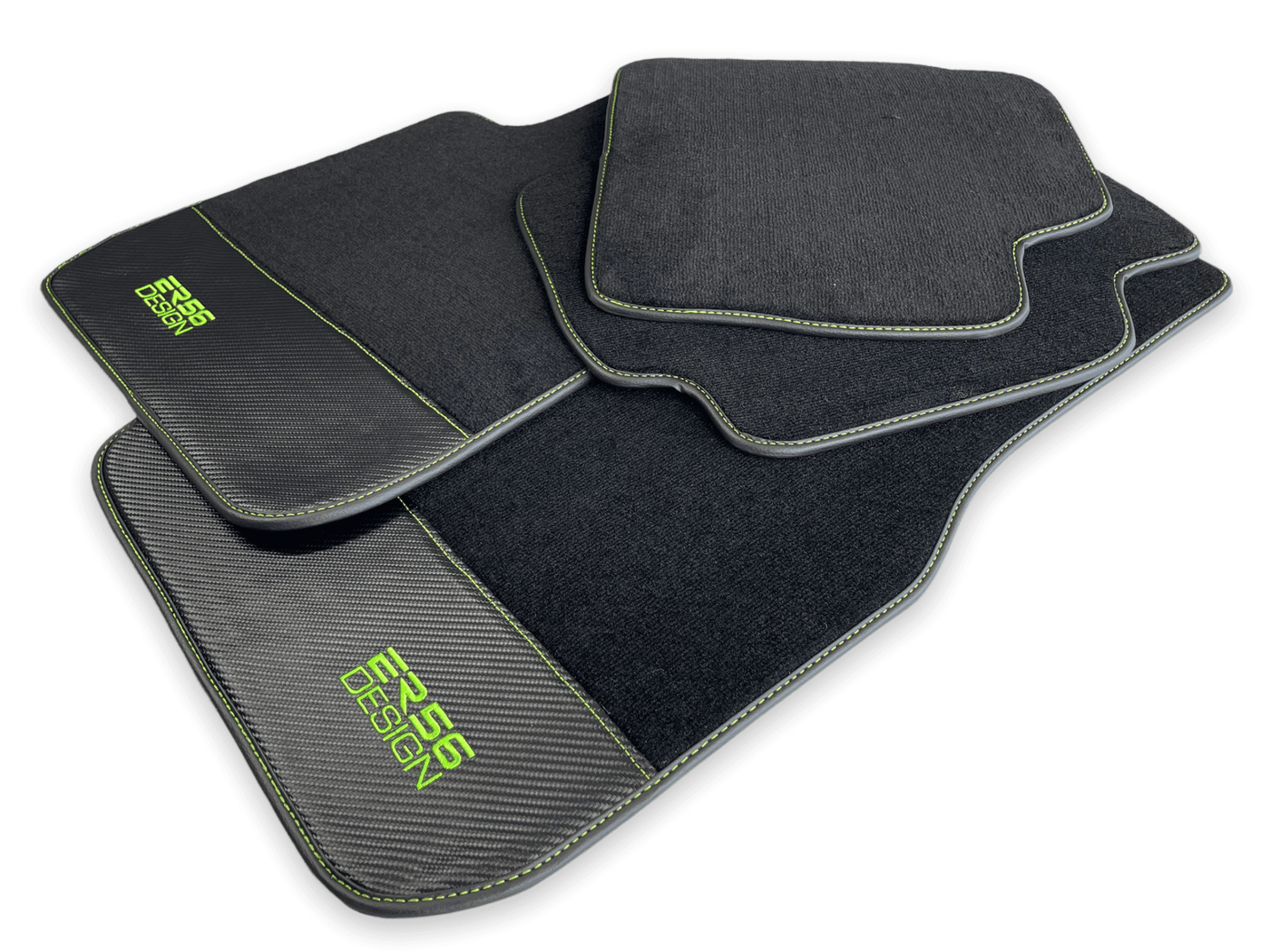 Floor Mats For BMW M5 F10 Carbon Leather Er56 Design - AutoWin