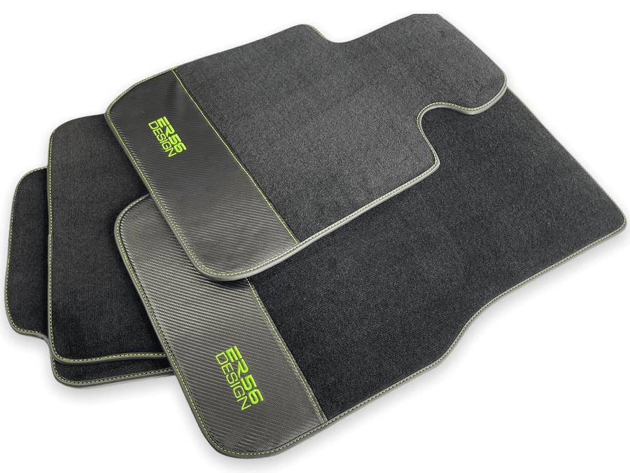 Floor Mats For BMW X5 Series E53 Carbon Leather Er56 Design - AutoWin