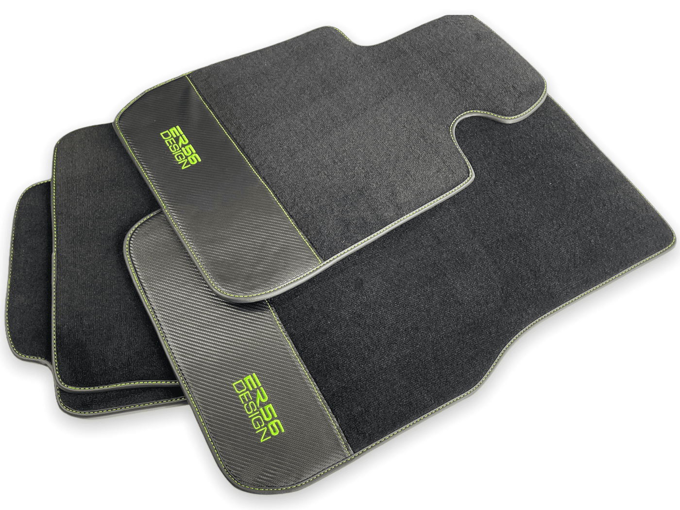 Floor Mats For BMW X5M E70 SUV Carbon Leather Er56 Design - AutoWin
