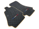 Floor Mats For Bugatti Chiron Alcantara Leather Gold Edition - AutoWin