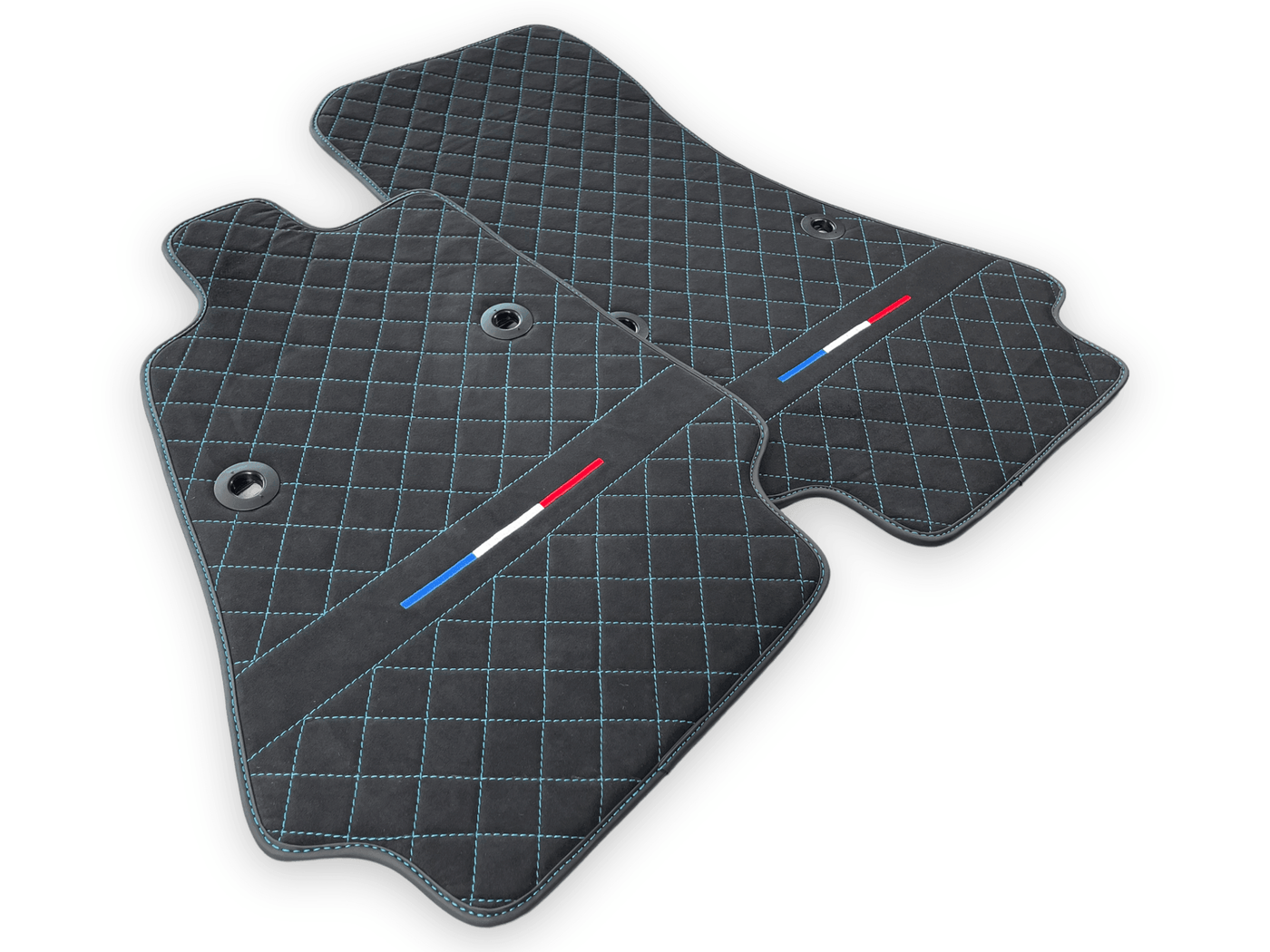 Floor Mats For Bugatti Chiron Alcantara Leather Limited Edition - AutoWin