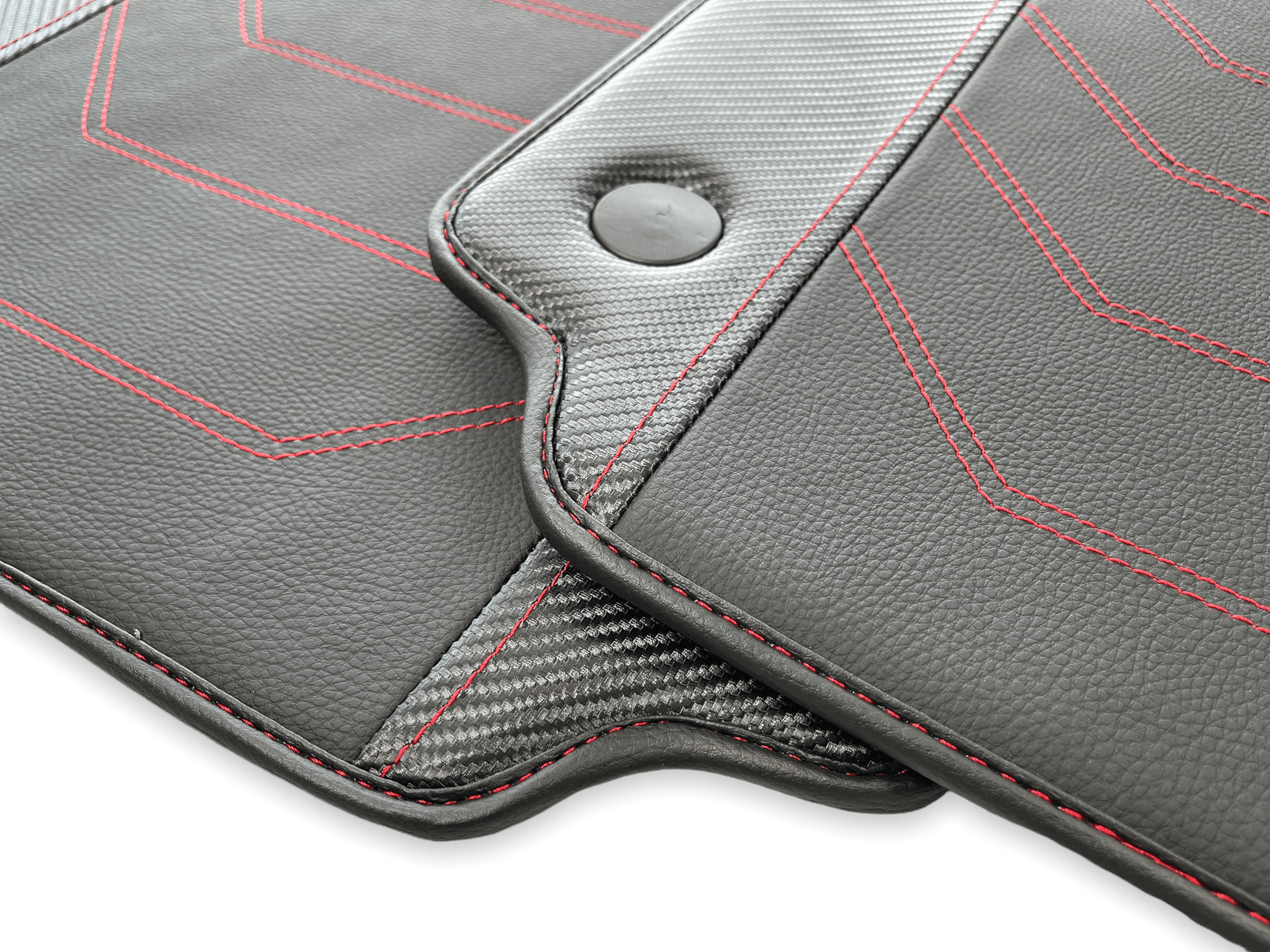 Floor Mats For Ferrari 458 Speciale With Carbon Fiber Leather 2012-2015 - AutoWin