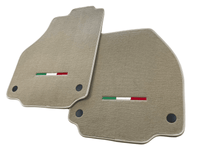 Floor Mats For Ferrari 458 Spider 2012-2015 Beige Italian Edition - AutoWin