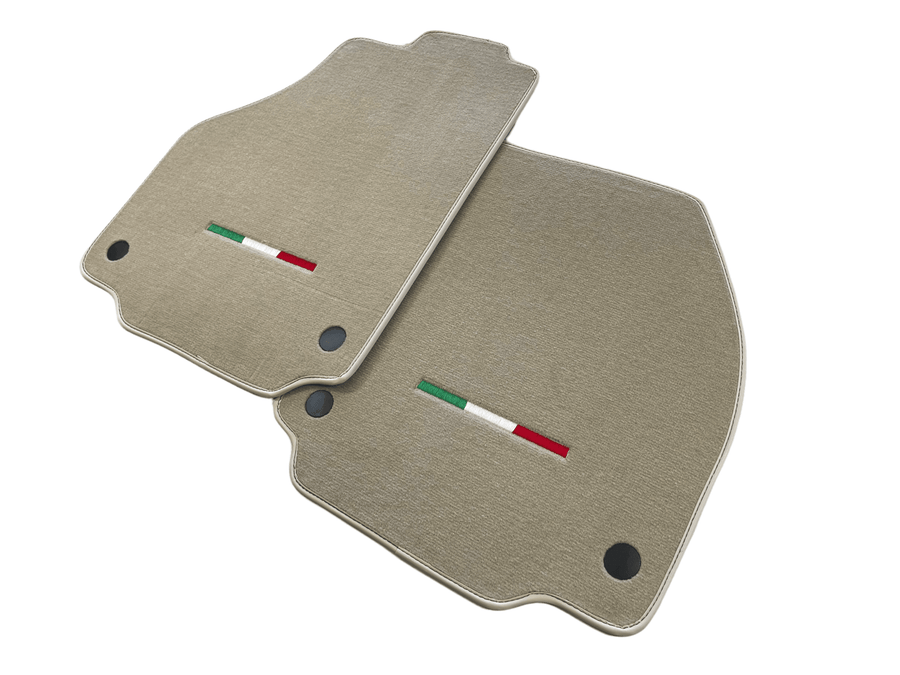 Floor Mats For Ferrari 458 Spider 2012-2015 Beige Italian Edition - AutoWin