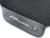 Floor Mats For Ferrari F8 Spider 2019-2022 With Carbon Fiber Leather - AutoWin