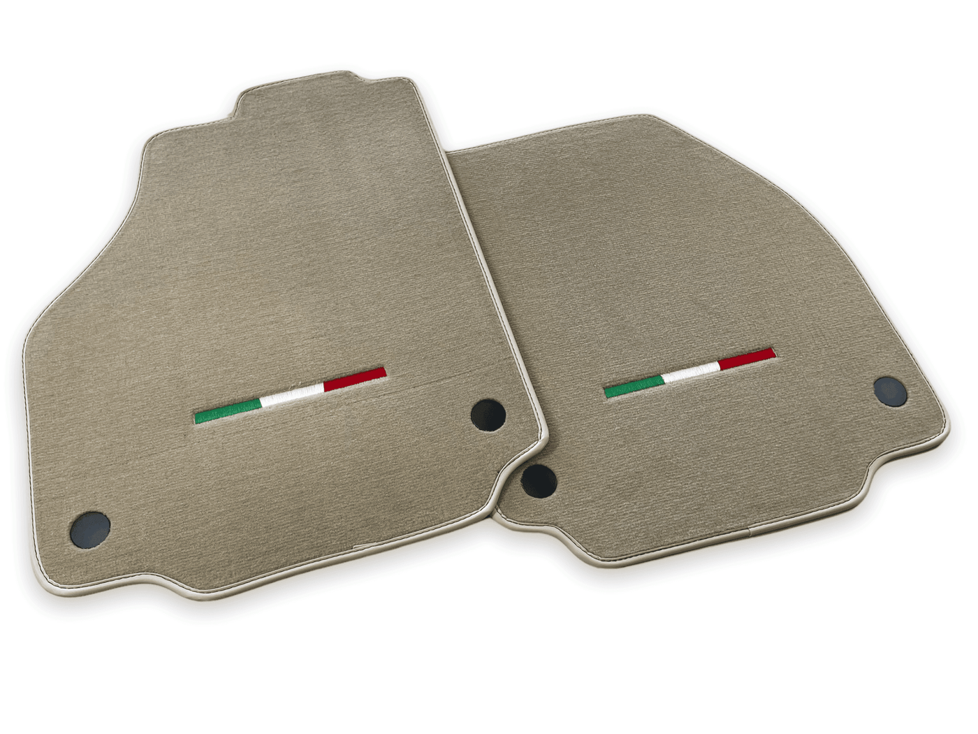 Floor Mats For Ferrari F8 Tributo (2019-2023) Beige Italian Edition - AutoWin