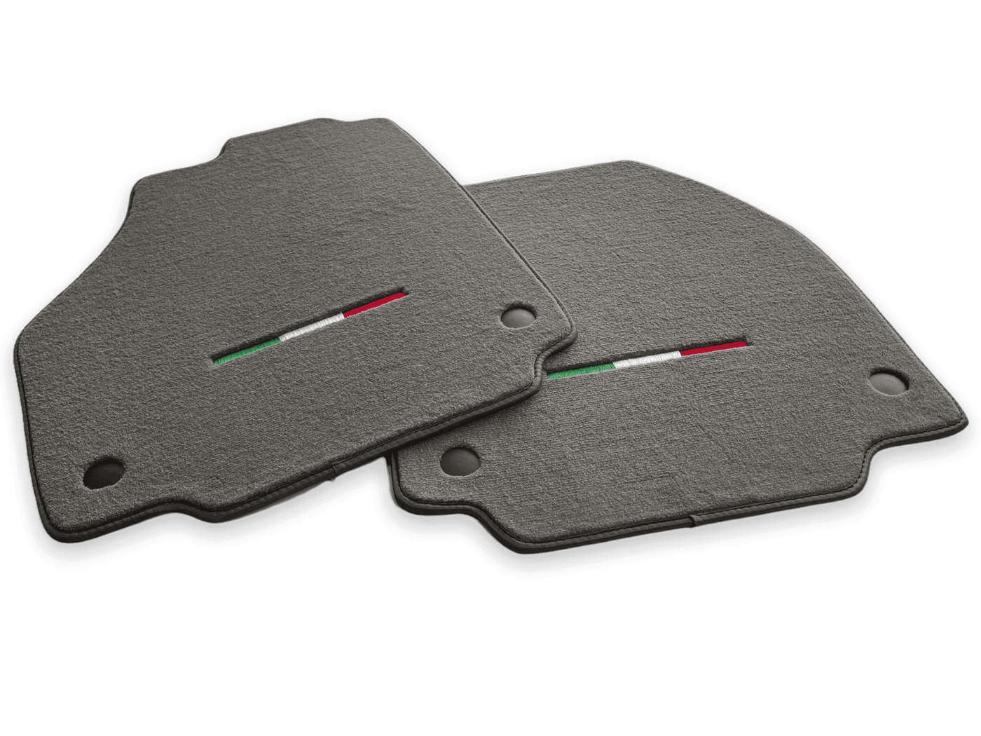 Floor Mats For Ferrari F8 Tributo (2019-2023) Gray Italian Edition - AutoWin