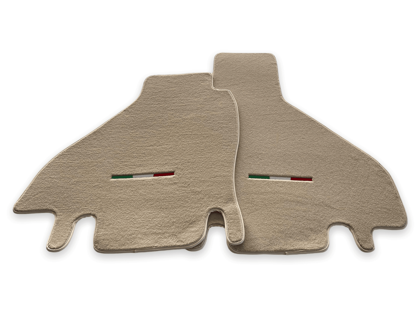 Floor Mats For Ferrari Testarossa 1984–1996 Beige Autowin Brand Italy Edition - AutoWin
