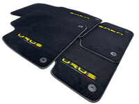 Floor Mats For Lamborghini Urus Black Tailored Yellow Edition - AutoWin
