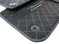 Floor Mats For Lamborghini Urus Performante Alcantara Leather - AutoWin
