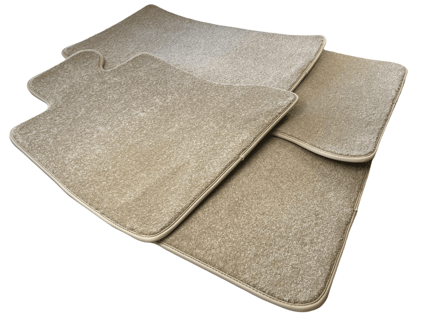 Floor Mats For Rolls Royce Ghost Series II (2021-2024) Beige Luxury Quality - AutoWin