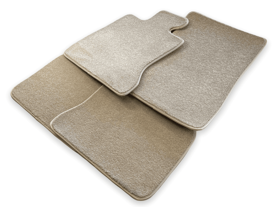Floor Mats For Rolls Royce Ghost Series II (2021-2024) Beige Luxury Quality - AutoWin