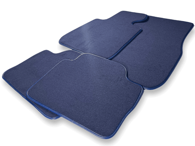 Floor Mats For Rolls Royce Phantom Drophead Coupe 2007–2016 Dark Blue - AutoWin