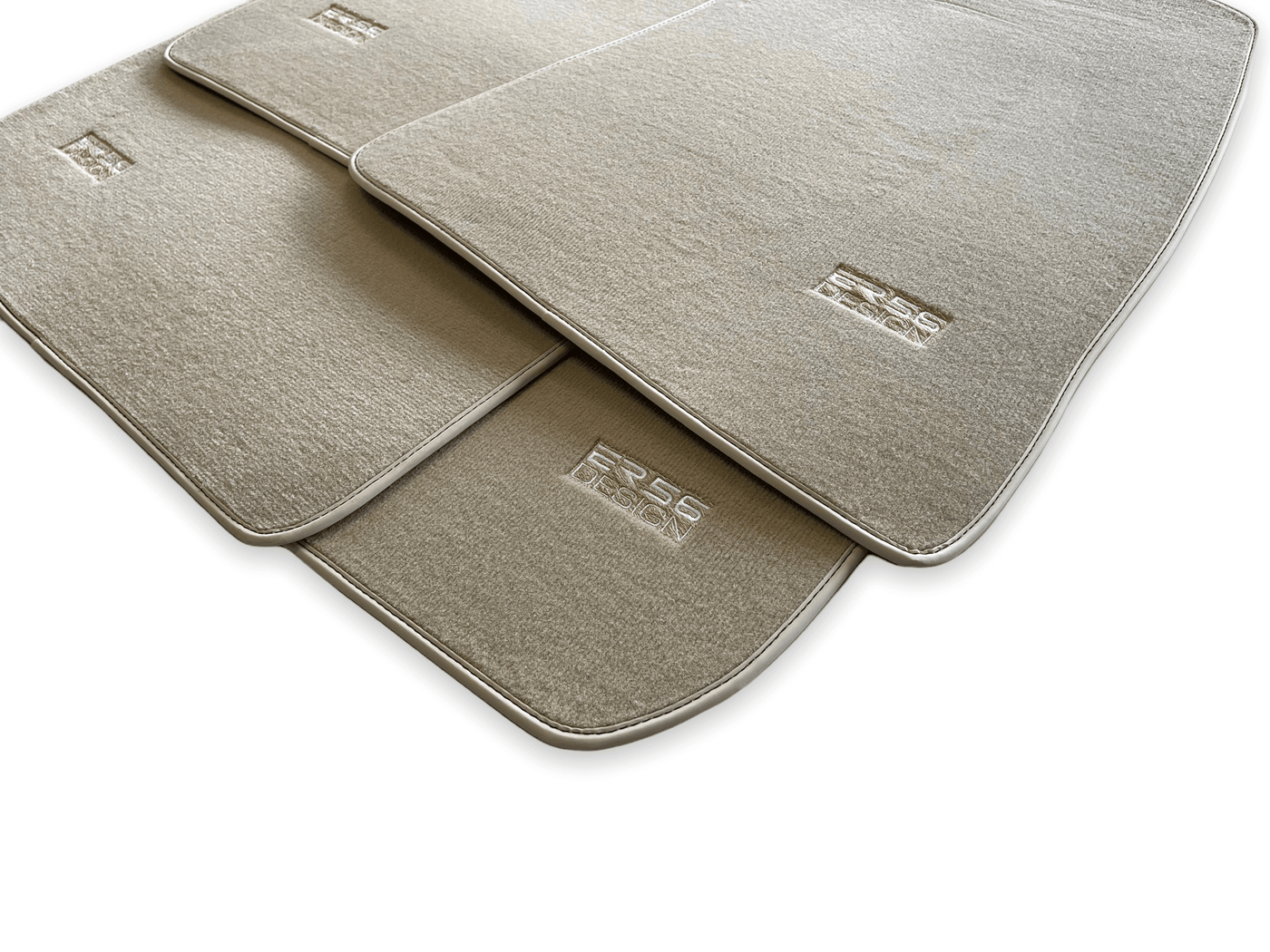 Floor Mats For Rolls Royce Shadow 1965-1977 Beige Er56 Design - AutoWin