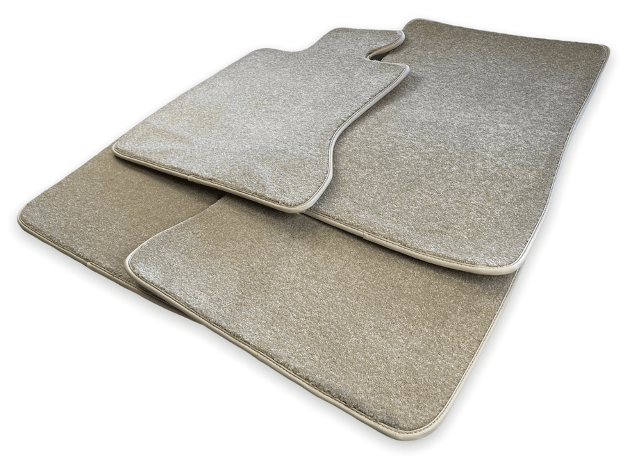 Floor Mats For Rolls Royce Shadow 1965-1977 Beige Luxury Quality - AutoWin
