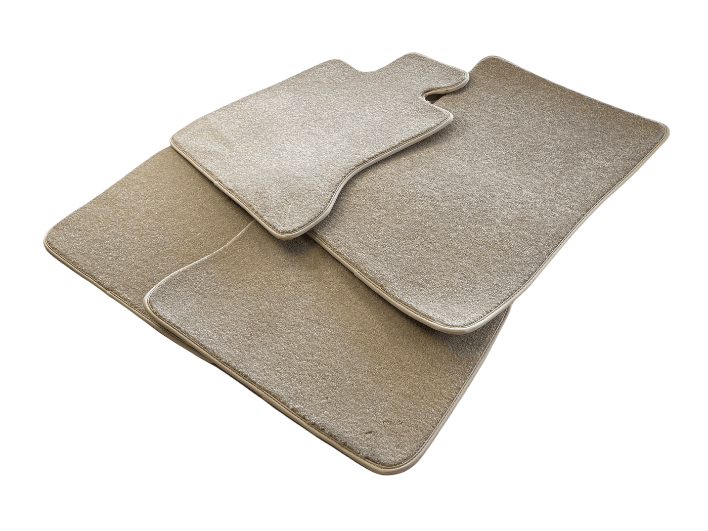 Floor Mats For Rolls Royce Shadow 1965-1977 Beige Luxury Quality - AutoWin