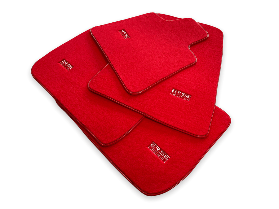 Floor Mats For Rolls Royce Wraith 2013–2023 Red Er56 Design - AutoWin