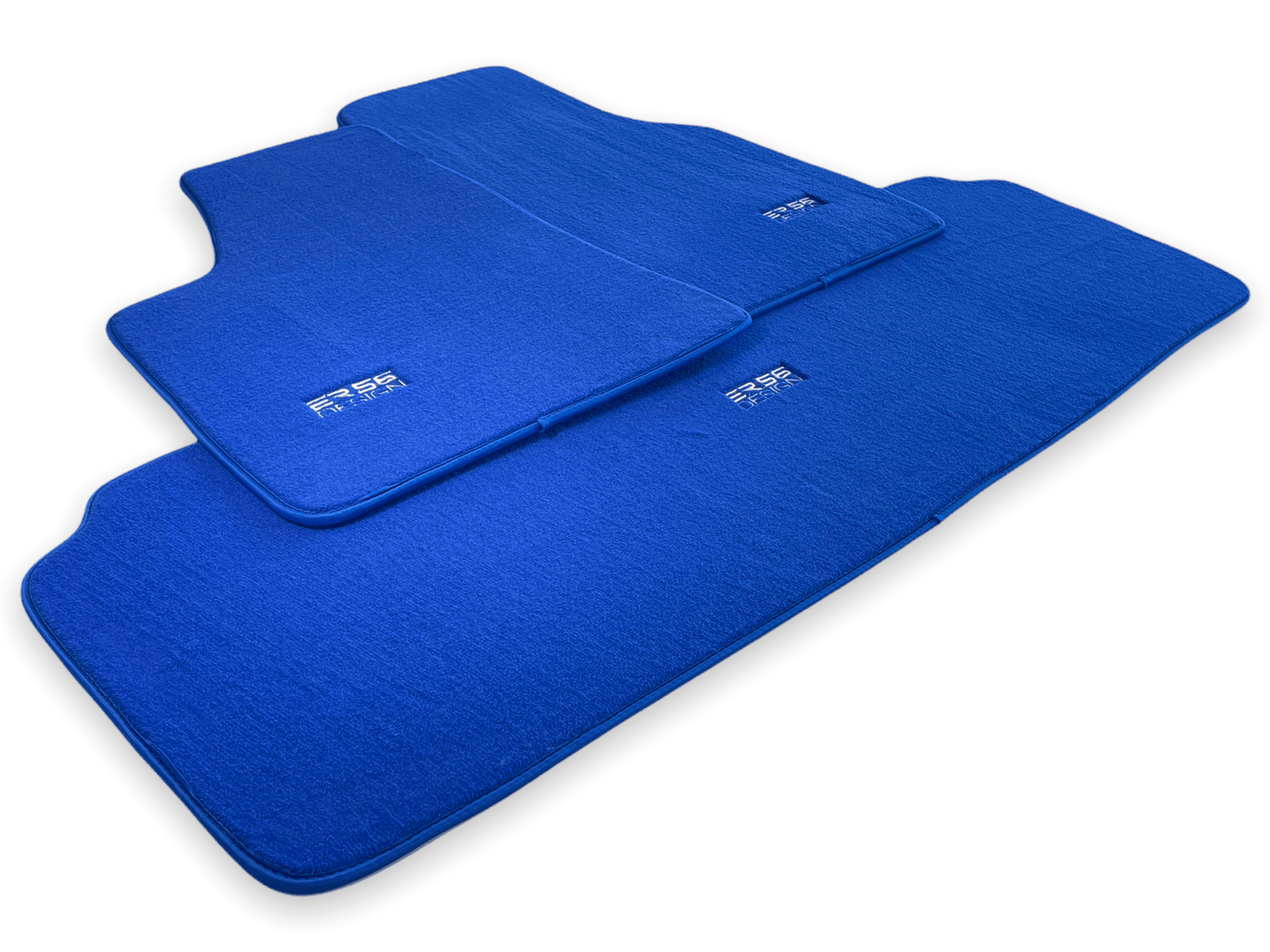 Floor Mats For Tesla Model 3 Blue Tailored Carpets ER56 Design - AutoWin