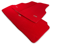 Floor Mats For Tesla Model 3 Red Tailored Carpets ER56 Design - AutoWin