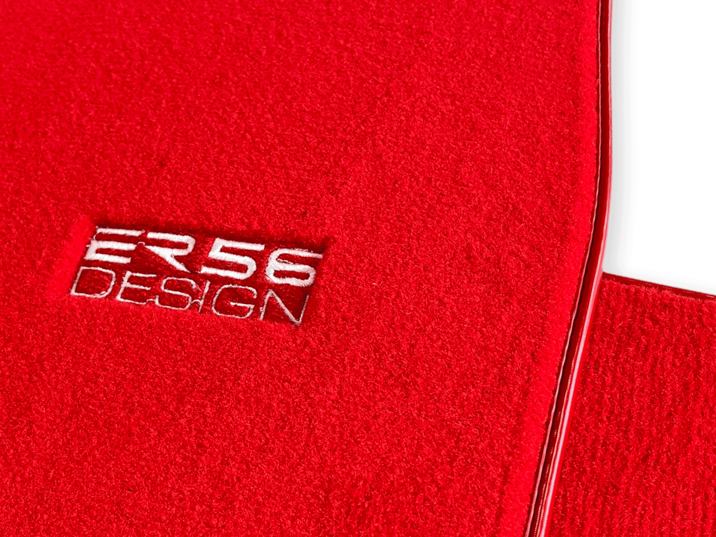 Floor Mats For Tesla Model 3 Red Tailored Carpets ER56 Design - AutoWin