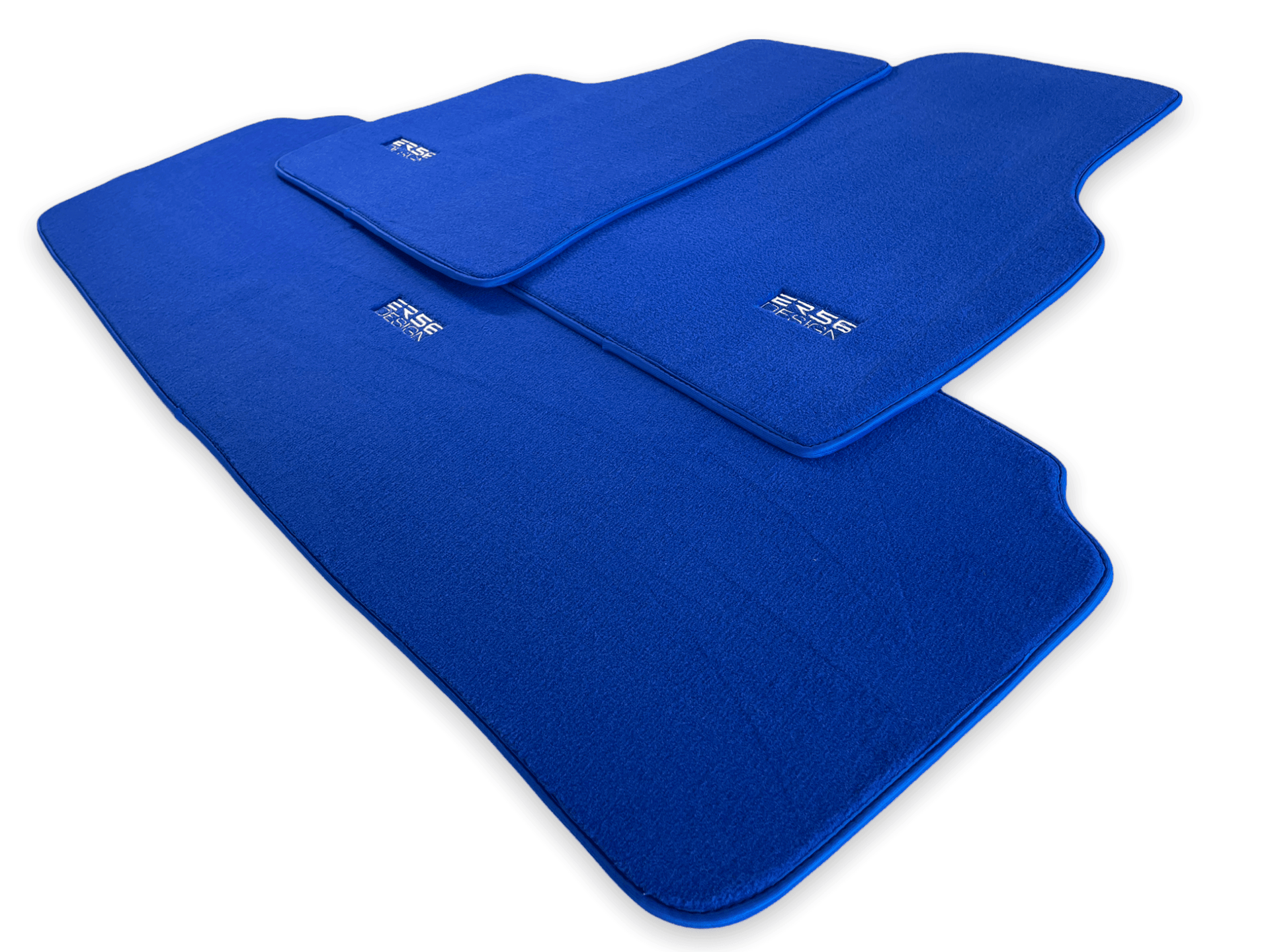 Floor Mats For Tesla Model S Blue Tailored Carpets ER56 Design - AutoWin