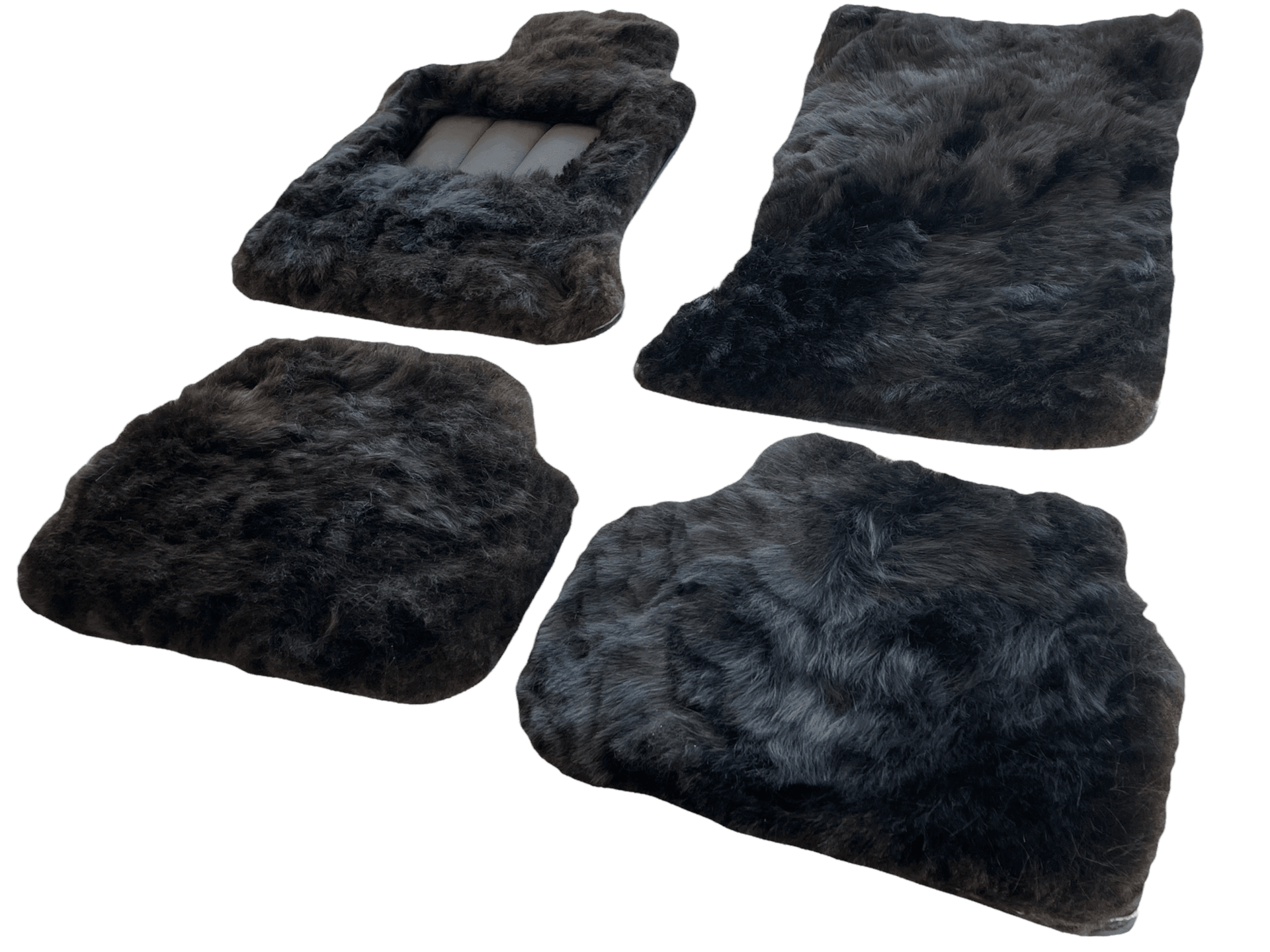Genuine Sheepskin Floor Mats Rolls Royce Dawn Rr6 2016-2023 Er56 Design Brand - AutoWin