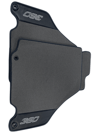 Gray Floor Mats For Ferrari 360 Modena 1999-2005 With Carbon Fiber Leather - AutoWin
