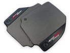 Gray Floor Mats For Ferrari 488 Pista Spider 2019-2021 With Carbon Fiber Leather - AutoWin