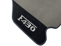 Gray Floor Mats For Ferrari F430 2004-2009 With Alcantara Leather - AutoWin