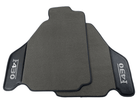 Gray Floor Mats For Ferrari F430 2004-2009 With Carbon Fiber Leather - AutoWin