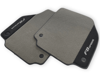 Gray Floor Mats For Ferrari F8 Spider 2019-2022 With Alcantara Leather - AutoWin